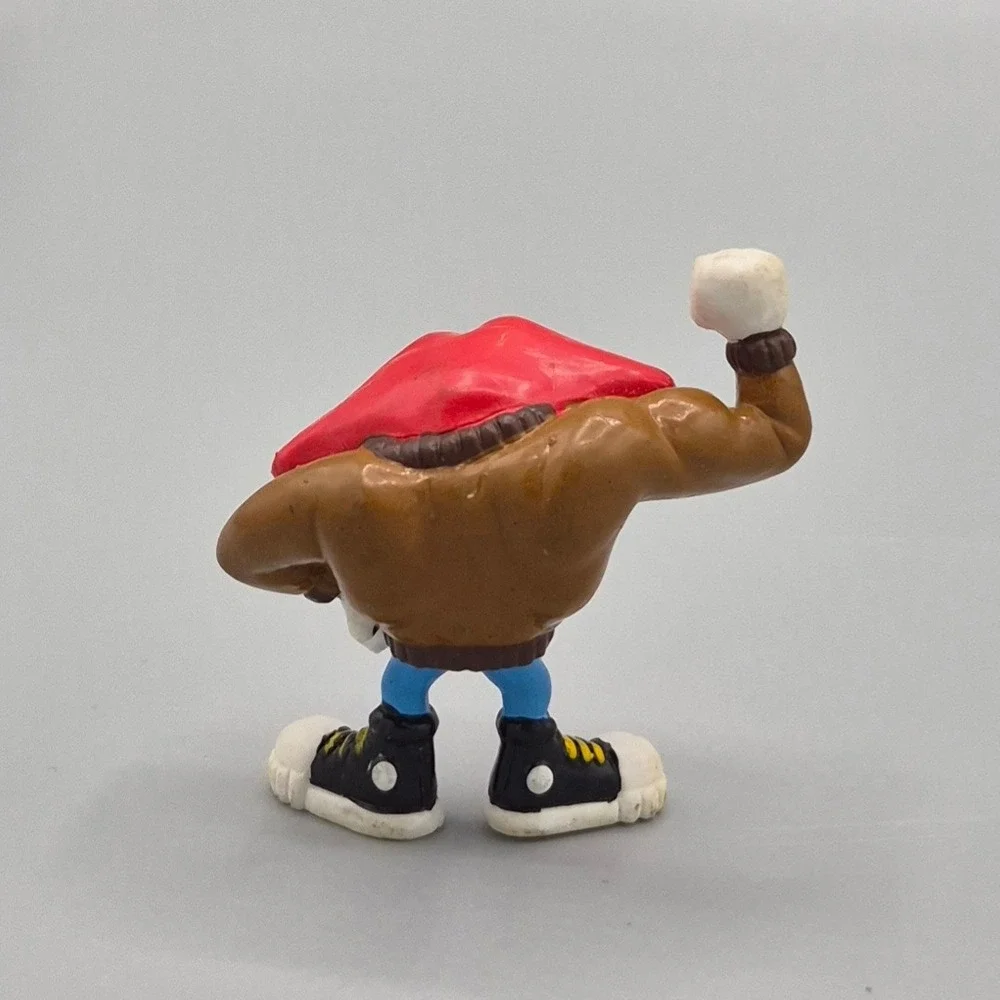 Vintage Tang Mouth Advertising Mascot PVC Figure Applause General Foods 90s Toy